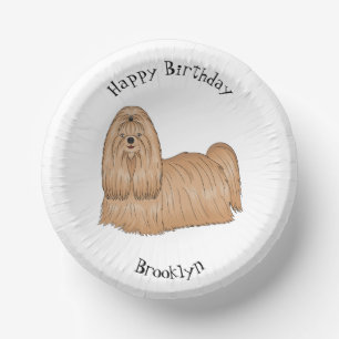 Shih tzu-Cartoon-Illustration Pappteller