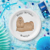Shih tzu-Cartoon-Illustration Pappteller (Party)