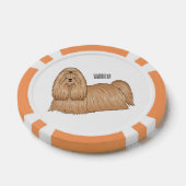 Shih tzu-Cartoon-Illustration Pokerchips (Einzeln)