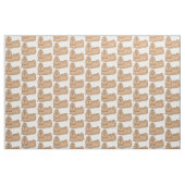 Shih tzu-Cartoon-Illustration Stoff (Fat Quarter (45,7 x 55,9 cm))