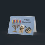 Shih Tzu Chanukah Card Menorah Dreidel Feiertagskarte<br><div class="desc">Familie und Freunde während der Chanukah Saison zu erinnern ist eine wunderbare Möglichkeit, in Touch mit den Menschen behalten, die Sie Liebe und kümmern sich. Ich habe diese Chanukah-Karten mit Liebe und Sorgfalt erstellt, und ich bin sicher, jeder, der Lieben Hunde wird sich freuen, sie zu erhalten. Sie haben die...</div>