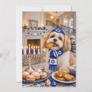 Shih Tzu Chanukka Klappkarte