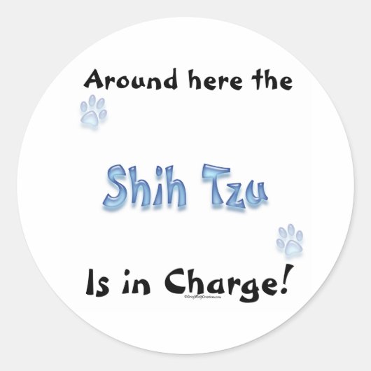 Shih Tzu Charge - Aufkleber (Vorderseite)
