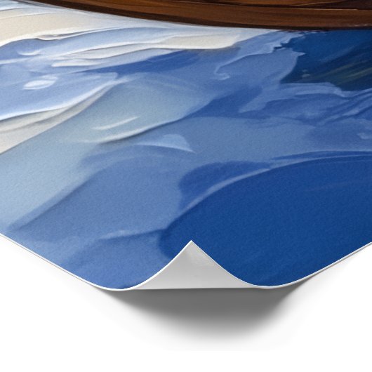 Shih Tzu Christmas Boat Holiday Poster (Ecke)