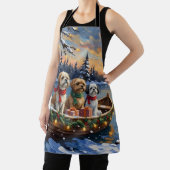 Shih Tzu Christmas Boat Holiday Schürze (InSitu)