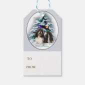 Shih Tzu Christmas Geschenkanhänger (Vorderseite)