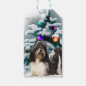 Shih Tzu Christmas Geschenkanhänger (Rückseite)