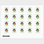 Shih Tzu Christmas Geschenke Runder Aufkleber (Blatt)