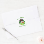 Shih Tzu Christmas Geschenke Runder Aufkleber (Umschlag)