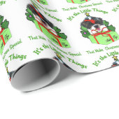 Shih Tzu Christmas Geschenkpapier (Rolleneckpunkt)