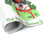 Shih Tzu Christmas Geschenkpapier (Rolleneckpunkt)