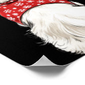 Shih Tzu Christmas Lights Dog Lover Xmas Pajama Pu Poster (Ecke)