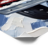 Shih Tzu Christmas Red Truck Holiday Poster (Ecke)