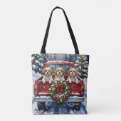 Shih Tzu Christmas Red Truck Holiday Tasche (Rückseite)