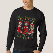 Shih Tzu Christmas Socks Xmas Dog Sweatshirt (Vorderseite)