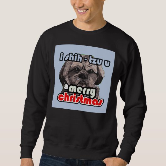 Shih Tzu Christmas Sweatshirt (Vorderseite)