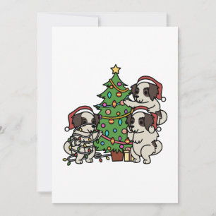 Shih Tzu Christmas Tree Dankeskarte