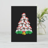 Shih Tzu Christmas Tree Dog Xmas Lover Dankeskarte (Stehend Vorderseite)