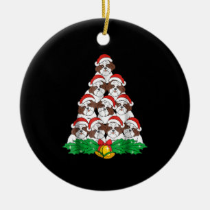 Shih Tzu Christmas Tree Dog Xmas Lover Keramik Ornament