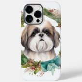 Shih Tzu Christmas Wreath Festivals Case-Mate iPhone Hülle (Rückseite)