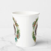 Shih Tzu Christmas Wreath Festivals Pappbecher (Rechts)