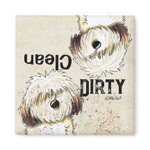 Shih Tzu Clean Geschirrspüler Magnet