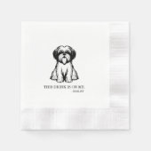 Shih Tzu Cocktail Napkin Serviette (Vorderseite)