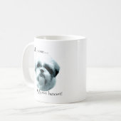 Shih Tzu Cold Nose Warmes Herz Kaffeetasse (Vorderseite Links)