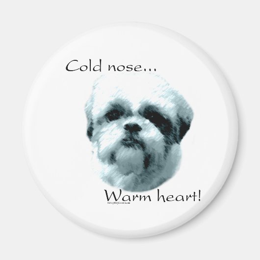 Shih Tzu Cold Nose Warmes Herz - Magnet (Vorne)