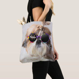 Shih Tzu Cool lustiges niedliches Foto Custom Mono Tasche