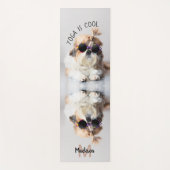 Shih Tzu Cool lustiges niedliches Foto Custom Mono Yogamatte (Vorderseite)