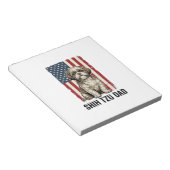Shih Tzu Dad Patriotic Vintage Dog Shirt Design_1 Notizblock (angewinkelt)