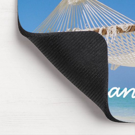 Shih Tzu, der heraus Mousepad hängt (Ecke)