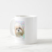 Shih Tzu Dog Aquarellmalerei Kaffeetasse (Vorderseite Links)