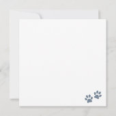 Shih Tzu Dog Card (Rückseite)