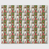 Shih Tzu Dog Christmas Geschenkpapier (Flach)