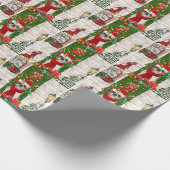 Shih Tzu Dog Christmas Geschenkpapier (Ecke)