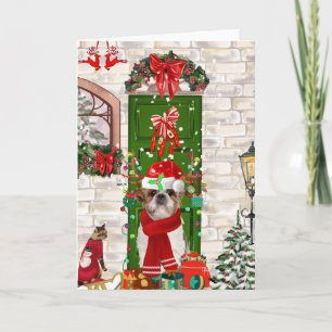 Shih Tzu Dog Christmas Karte