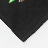 Shih Tzu Dog Christmas Lights Santa Hat Dog Lover Fleecedecke (Ecke)