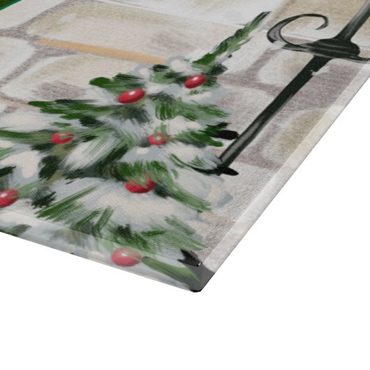 Shih Tzu Dog Christmas Schneidebrett (Ecke)