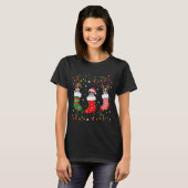 Shih Tzu Dog Christmas Socks Santa Elf Reindeer Xm T-Shirt (Vorne ganz)