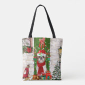 Shih Tzu Dog Christmas Tasche (Rückseite)