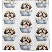 Shih Tzu Dog Duschvorhang (Vorderseite)