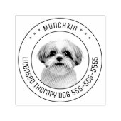 Shih Tzu Dog Foto Runde Permastempel (Design)