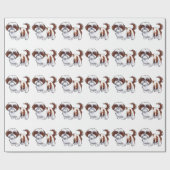 Shih Tzu Dog Geschenkpapier (Flach)