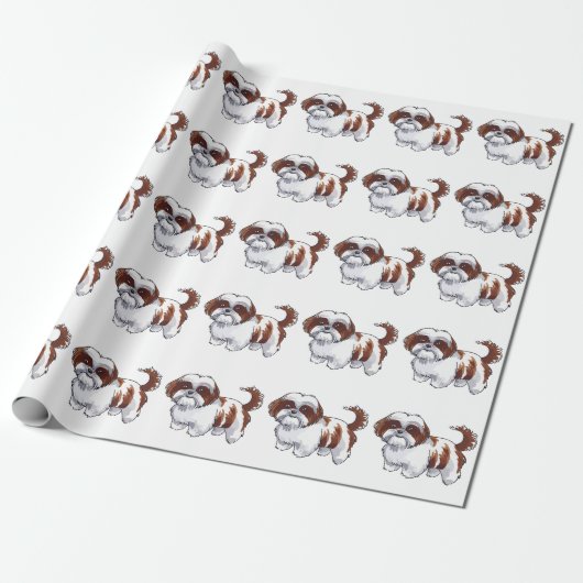 Shih Tzu Dog Geschenkpapier (Ungerollt)
