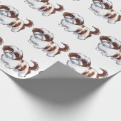 Shih Tzu Dog Geschenkpapier (Ecke)