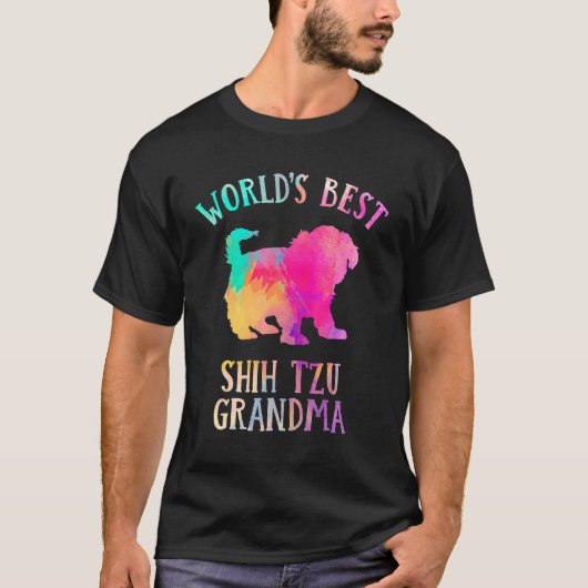 Shih Tzu Dog Grandma Worldu2019s Best Shih Tzu Gr T-Shirt (Vorderseite)
