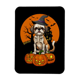 Shih Tzu Dog Halloween Magnet