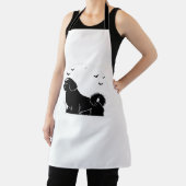 Shih Tzu Dog - Halloween Moon Silhouette Classic T Schürze (InSitu)